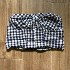 Free People Leilani Gingham Tube Top